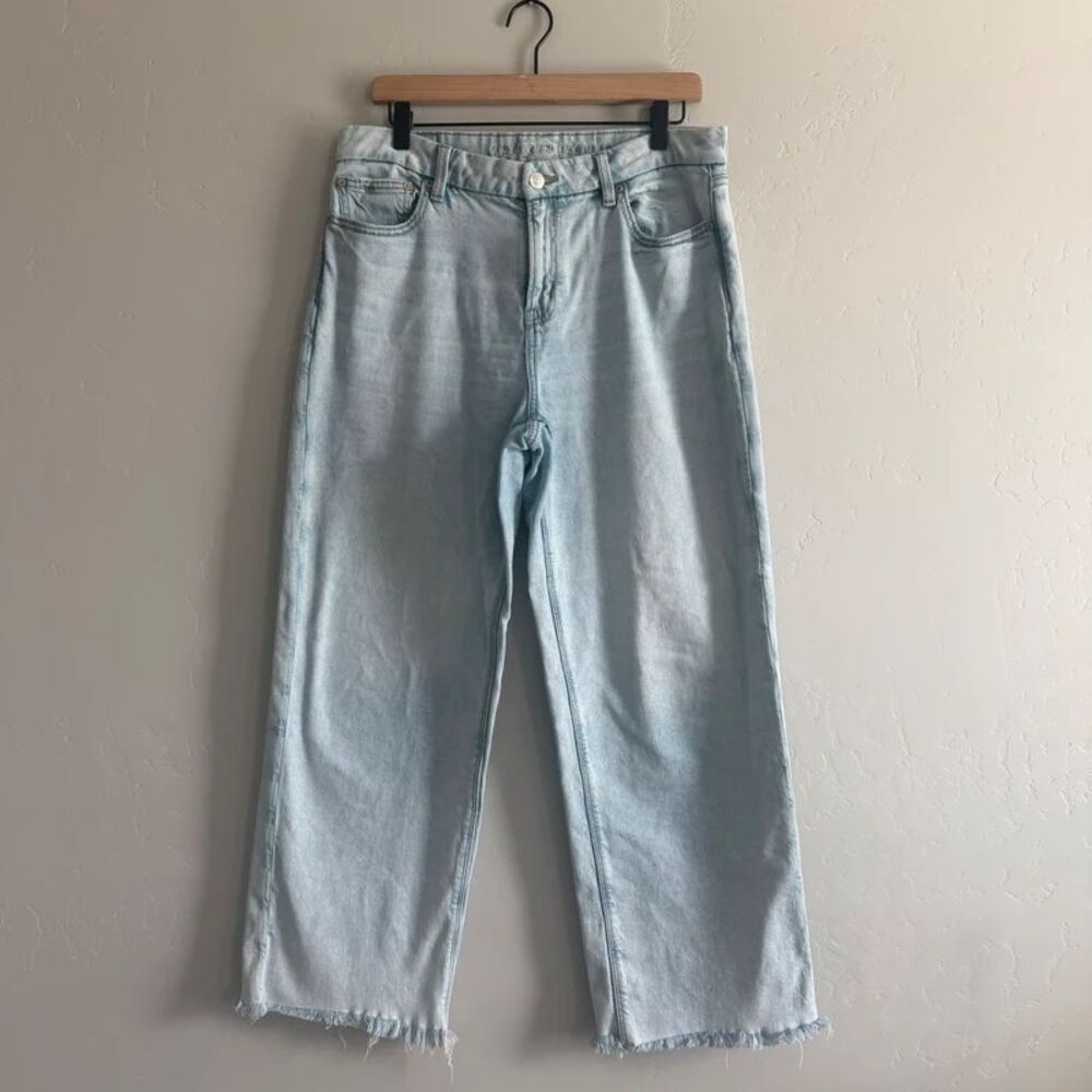 American Eagle Wide Leg Curvy Stovepipe Jeans Size 10 Regular